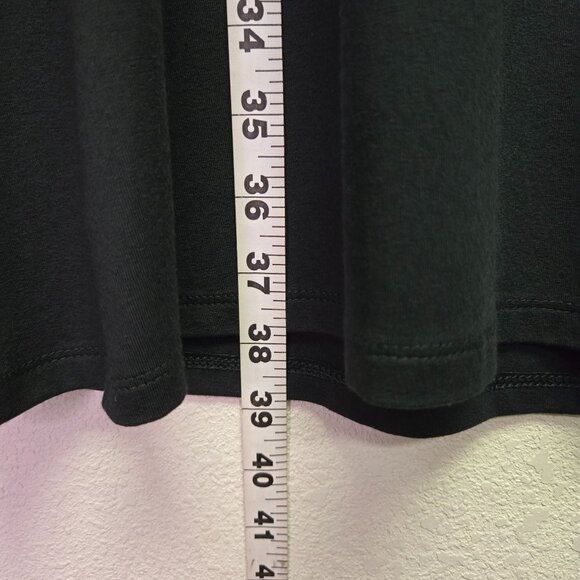 J. Jill Wearever Collection Pleat-Back Black Dress Size L Minimalist Lagenlook M - Picture 11 of 11